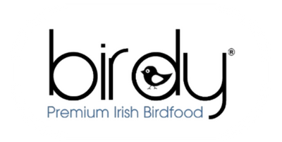 Logo of birdy premium Irish birdfood on a white background