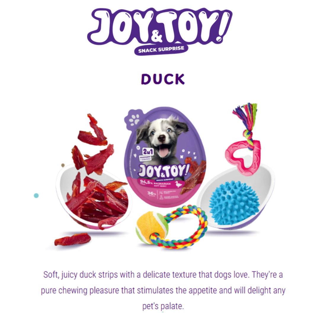 JOY&TOY! Duck Soft Jerky for Dogs