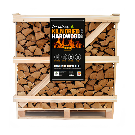 Thorntons Kiln Dried Birch Logs 0.95m3 Crate