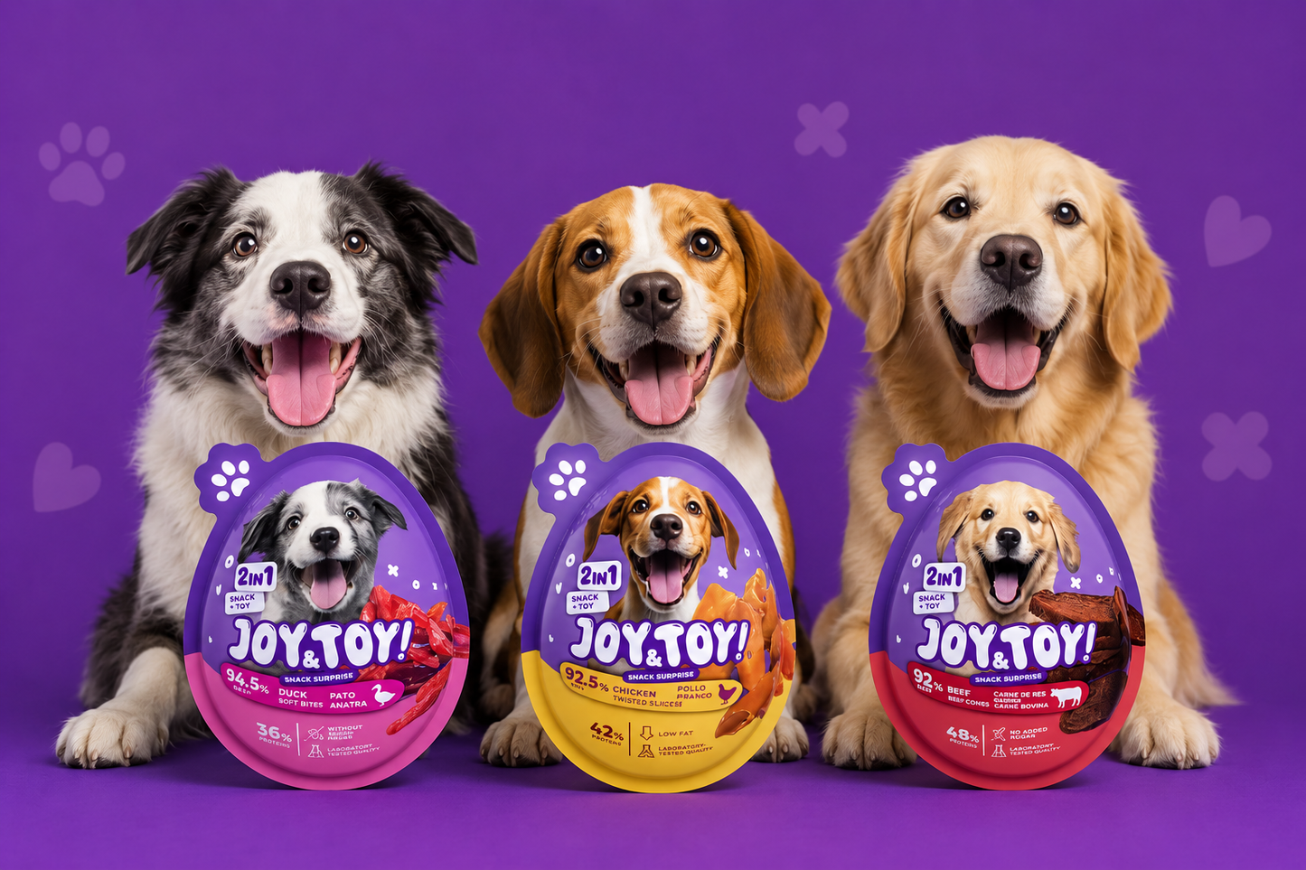 JOY&TOY! Duck Soft Jerky for Dogs
